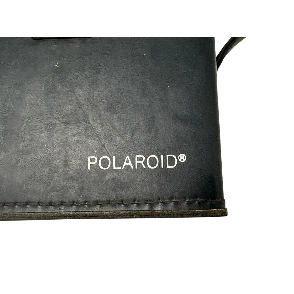 Polaroid Onestep Land Camera W/ Flash Bar, Magic Flash & Black Case UNTESTED